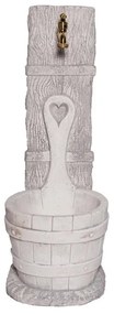 Fontana a colonna Mastello in calcestruzzo H 79 cm, 29 x 37 cm