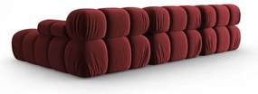 Divano in velluto rosso 285 cm Bellis - Micadoni Home