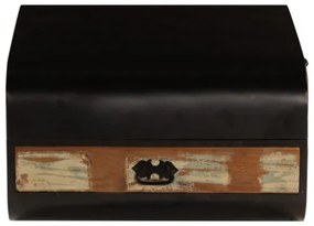 Baule in Legno Massello di Recupero 60x60x35 cm