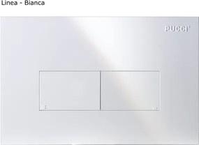 Cassetta incasso pulsante alto (2 pulsanti 9 lt - 4 lt) Pucci ECO 1315490001 + placca