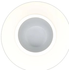 Applique LED design Silvia bianco IP20, luce bianco naturale 620 lumen, NOVECENTO