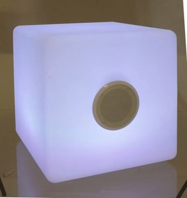 Lampada CUBO a LED con speaker 40&#215;40 cm