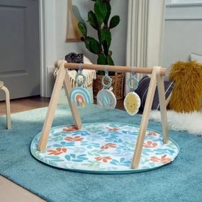 Ingenuity - Coperta per bambini per giocare con trapezio di legno SOLE VALLEY