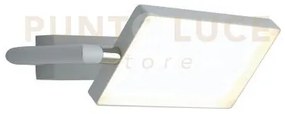 Applique a parete led book bianca 18w 1820lm 3000k 22,5x15x10cm ori...