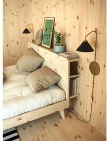 Letto matrimoniale in legno di pino con griglia 140x200 cm Retreat - Karup Design
