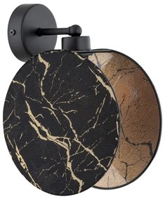 Applique MOTIF 1xE27/15W/230V nero/oro