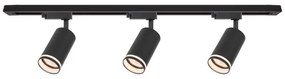 Faretto nel sistema a binario PIPE 3xGU10/10W/230V nero