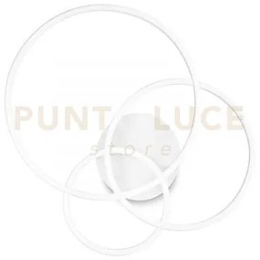 Frame plaoniera cerchi led 3000k  41w  5200 lm bianco 56cm