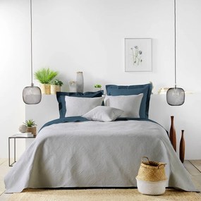 Set con copriletto e federa grigio in microfibra 240x260 cm Romane – douceur d'intérieur