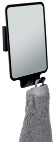 Specchio cosmetico con appendino 14x19,5 cm Quadro Black - Wenko