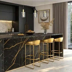 Lampadario a sospensione con filo ARCADIA 3xE27/60W/230V oro/fumé