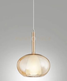 3787-50-125 edison vetro ambra d.22cm completo di cavo x kit luci