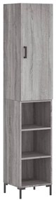 Credenza Grigio Sonoma 34,5x34x180 cm in Legno Multistrato