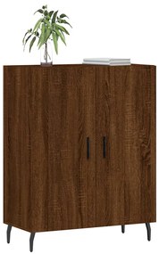 Credenza rovere marrone 69,5x34x90 cm in legno multistrato