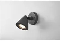 Faretto Da Giardino Spot Cono Orientabile Nero Kaveri Trio Lighting