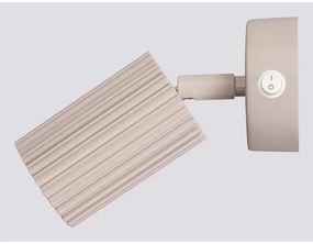 Faretto grigio tortora in metallo 8x16 cm Gleam – Sollux