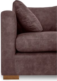 Divano in similpelle marrone scuro 266 cm Hamburg - Scandic