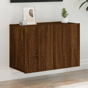 Mobile Tv A Parete Rovere Marrone 60x30x41 Cm /