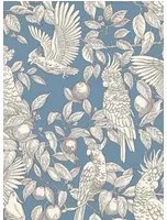Långelid / von Brömssen Carta da parati Talk about Cockatoos - Faded Denim