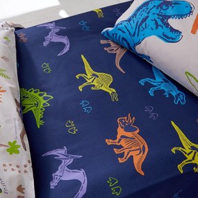 Lenzuolo con angoli per bambini blu per culla 70x140 cm Prehistoric Dinosaurs – Catherine Lansfield