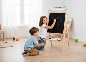 Lavagna 3 in 1 per Bimbi in Legno 75 cm Creativity...