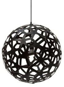 David Trubridge - Coral Lampada a Sospensione Ø80 Nero 2 Lati David Trubridge