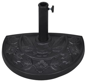 Base Per Parasole/ombrellone Semicircolare İn Resina /