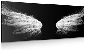 Quadro su tela – Ali d'angelo in bianco e nero