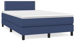 Giroletto a molle con materasso blu 120x200 cm in tessuto