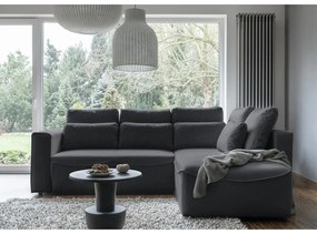 Divano letto angolare grigio scuro (variabile) Homely Tommy - Miuform