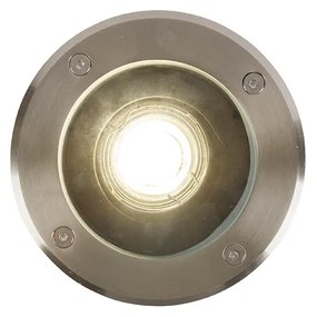 Faretto da terra esterno intelligente in acciaio inox incl. WiFi GU10 IP65 - Delux