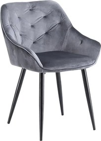 Sedia imbottita K487 - Grigio