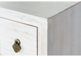 Cassettiera DKD Home Decor Bianco Naturale Abete Legno MDF Orientale 63 x 27 x 101 cm