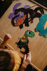 Scratch art - Sagome di dinosauri