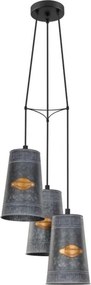 Eglo 43108 - Lampadario a sospensione con filo HONEYBOURNE 3xE27/60W/230V