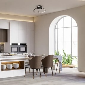 Lampadario a plafone LED DELTA LED/30W/230V nero