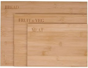 Alpian Set taglieri - Tagliere da Cucina - Taglieri Set di 3 Pezzi - Misure Diverse - Bambù