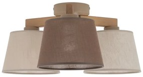 Brilagi - Plafoniera LATTE SABIA 3xE27/15W/230V pino/misto