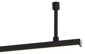 Lampada da soffitto nera 150,8 cm incl. LED dimmerabile in 3 fasi - Annuschka