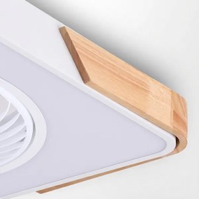 Brilagi-LED lampada dimmerabile con ventilatore LED/30W/230V 3000-6500K bianco/rovere + telecomando