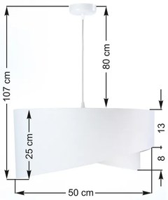 Lampadario a sospensione con filo GALAXY 1xE27/60W/230V