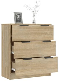 Credenza Rovere Sonoma 60x30x70 cm in Legno Multistrato