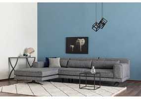 Divano angolare grigio scuro, angolo sinistro Jivago - Artie