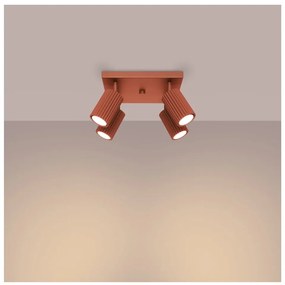 Faretto color mattone 25x25 cm Gleam – Sollux