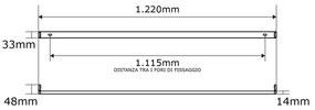 Reglette Portatubo per Tubo LED T8 da 120cm - Alim. Unilaterale