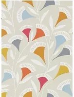 Scion Carta da parati Noukku - Watermelon/ Tangerine/ Slate