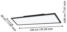 Eglo 31726 - Plafoniera LED dimmerabile SALOBRENA-Z LED/33,5W/230V nero