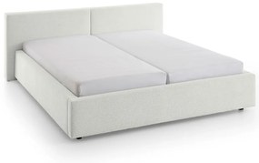 Letto matrimoniale imbottito bianco rete non inclusa 180x200 cm Cube – Meise Möbel