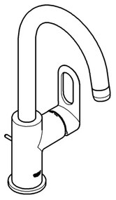 GROHE 23091000 - BAULOOP Miscelatore lavabo 310 mm, cromo lucido