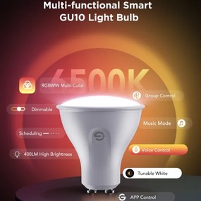 SET 2x LED RGBWW Lampadina dimmerabile GU10/4,8W/230V 2700-6500K Wi-Fi - Govee